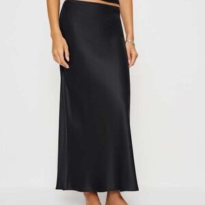 NWOT Reformation Satin Maxi Skirt